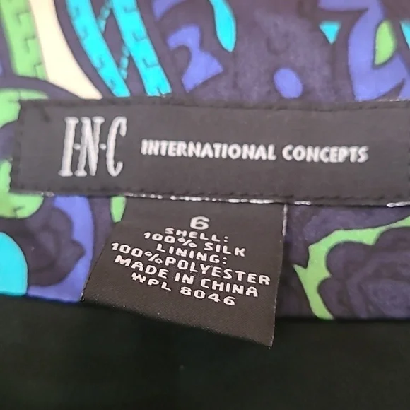 INC paisley blue dress - Picture 4 of 4